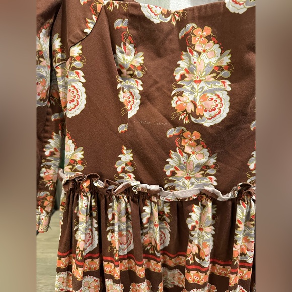 Cara Cara Blue Bill Floral Poplin Midi Dress - Picture 4 of 10